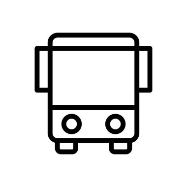 araç vektörü ince çizgi simgesi