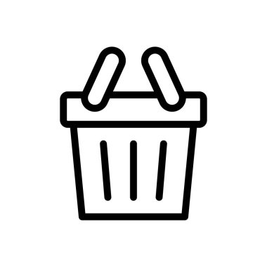 Taşıyıcı vektör ince çizgi simgesi