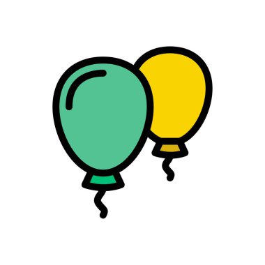 hava vektörü düz renk simgesi