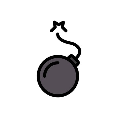 patlama vektörü düz renk simgesi