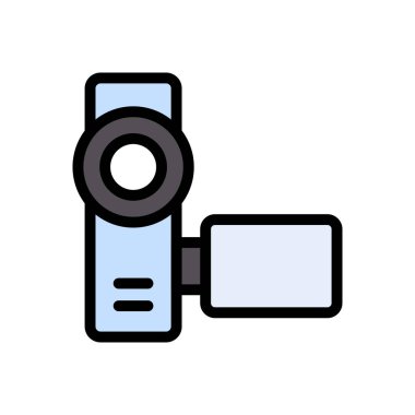 DSLR vektör düz renk simgesi