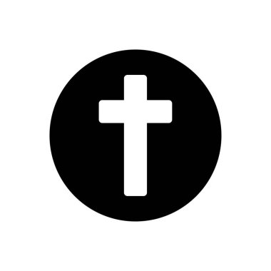 Hristiyan vektör kabartması düz simge