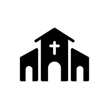 Katolik vektör sembolü düz simge