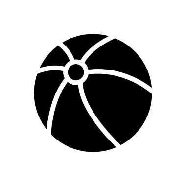 vektör glyph düz simgesini çal