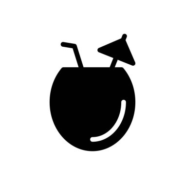 meyve suyu vektörü düz simgesi