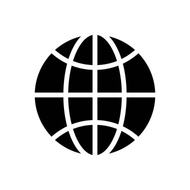 dünya vektör düz simgesi