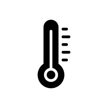 sıcaklık vektörü düz simge