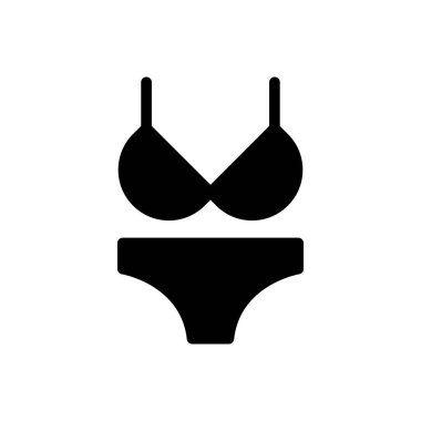 İç çamaşırı vektör simgesi düz simge