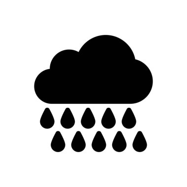 bulut vektörü düz simgesi