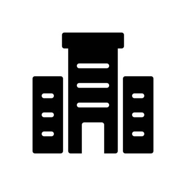 Otel vektör simgesi düz simgesi