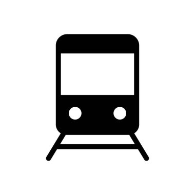 Demiryolu vektör düz simgesi