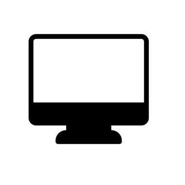 LCD vektör düz simge