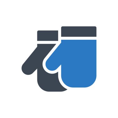 eldiven vektörü renk simgesi