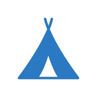 çadır vektör renk simgesi