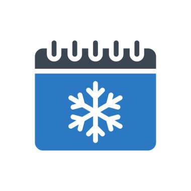 kış vektörü renk simgesi