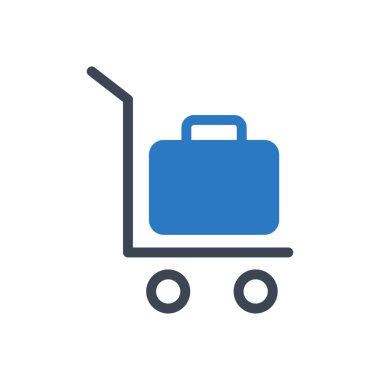 evrak çantası vektör renk simgesi