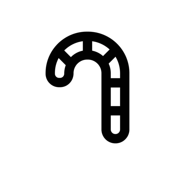 Toffee Vector Thin Line Symbol — Stockvektor