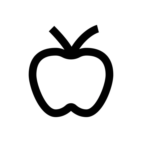 Fruit Vecteur Ligne Mince Icône — Image vectorielle