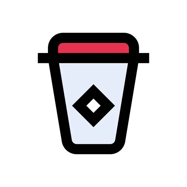 Vector Jugo Icono Color Plano — Vector de stock