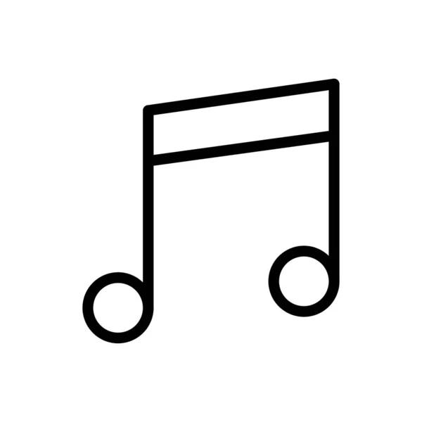 Иконка Тонкой Линии Аудио — стоковый вектор
