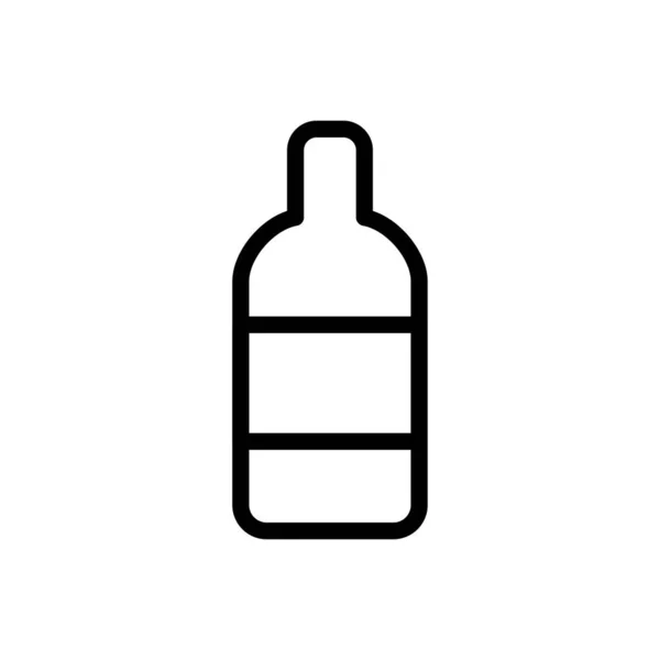 Drink Vector Dunne Lijn Pictogram — Stockvector