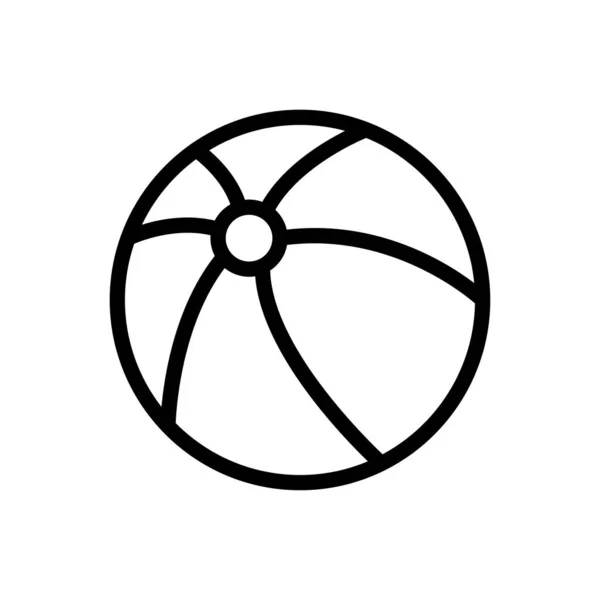 Play Vektor Thin Line Symbol — Stockvektor