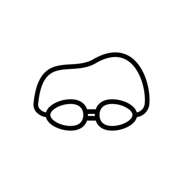 Gafas Vector Línea Delgada Icono — Archivo Imágenes Vectoriales