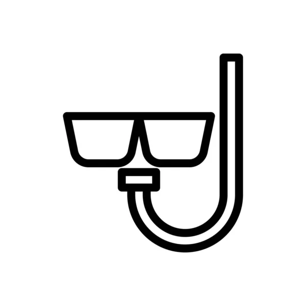 Gafas Vector Línea Delgada Icono — Archivo Imágenes Vectoriales