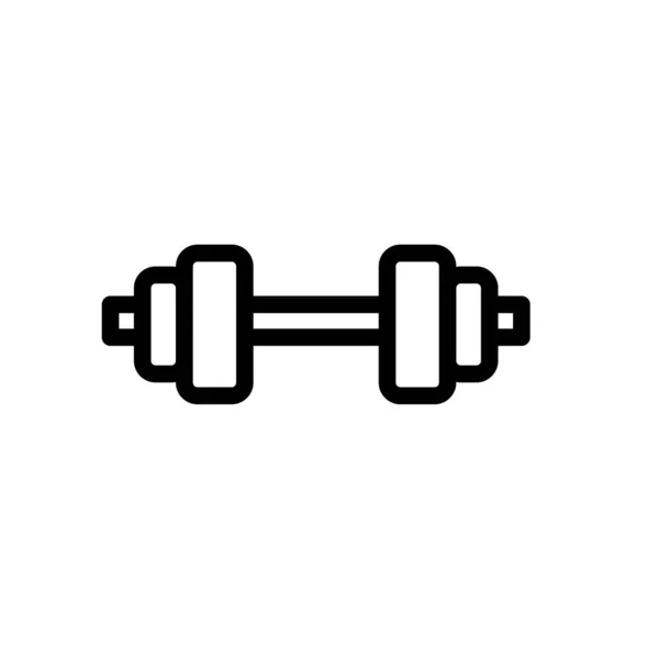 Gym Vector Thin Line Icon — Stock Vector