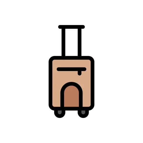 Vector Bolsa Icono Color Plano — Vector de stock