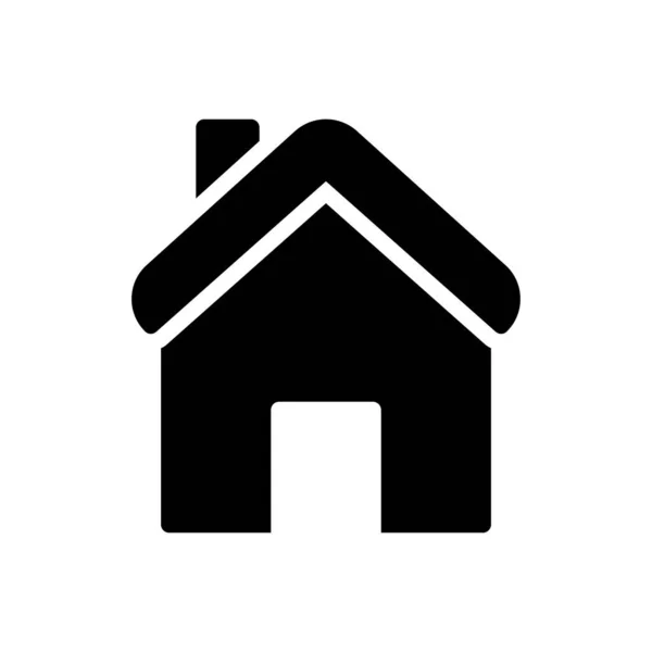 Home Vector Glyph Lapos Ikon — Stock Vector