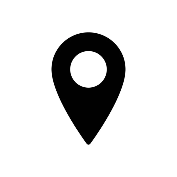Location Vector Glyph Flat Icon — Stock Vector
