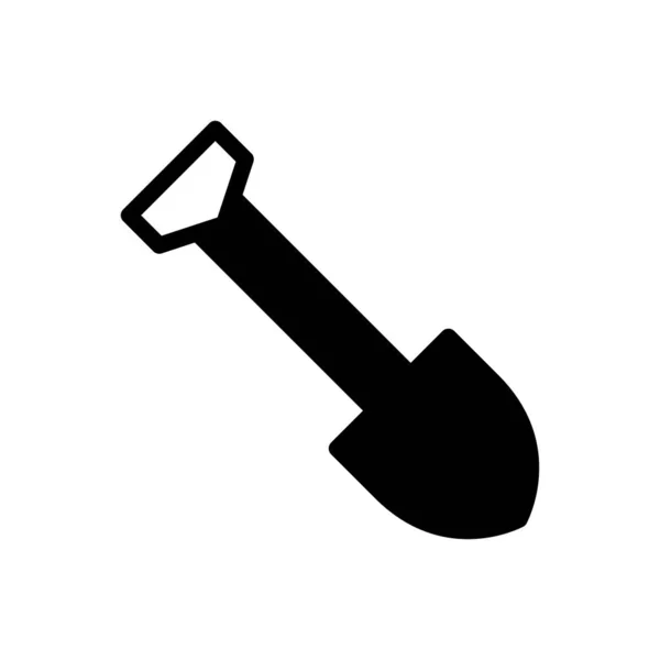 Spade Vector Glyph Flat Icon — Stock Vector