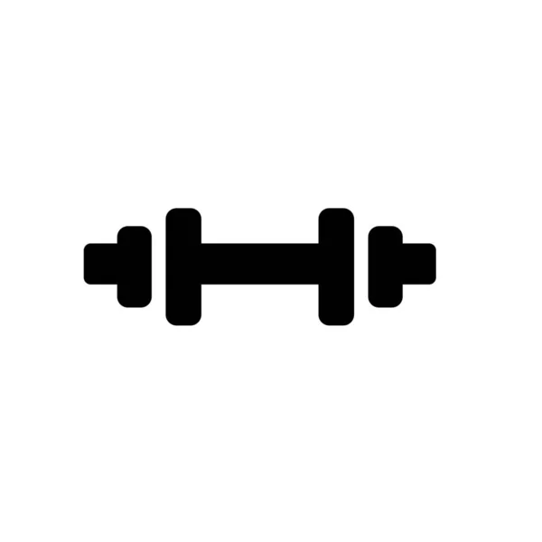 Glifo Vector Gimnasio Icono Plano — Vector de stock