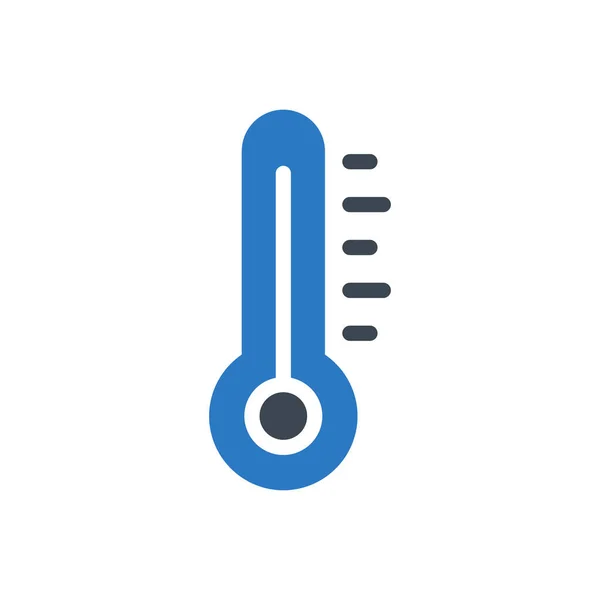 Farbsymbol Für Temperatur Vektor Glyphen — Stockvektor