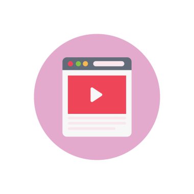 ad vektörü düz renk simgesi