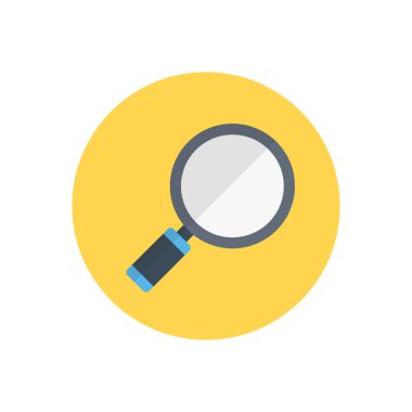 cam vektör düz renk simgesi