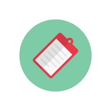 etiket vektörü düz renk simgesi