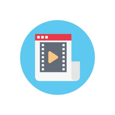 pazarlama vektörü düz renk simgesi