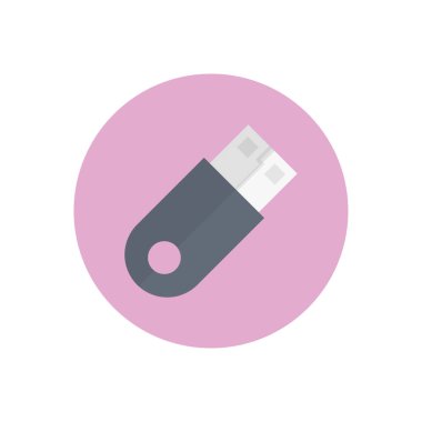 depolama vektörü düz renk simgesi