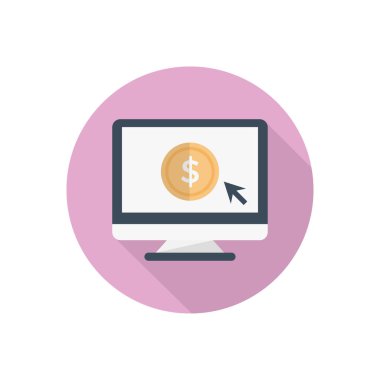 çevrimiçi vektör düz renk simgesi