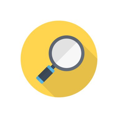 cam vektör düz renk simgesi