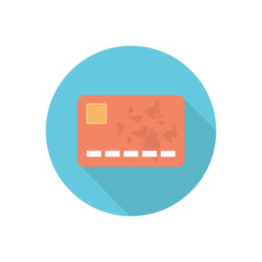 kart vektörü düz renk simgesi