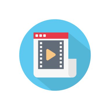 pazarlama vektörü düz renk simgesi