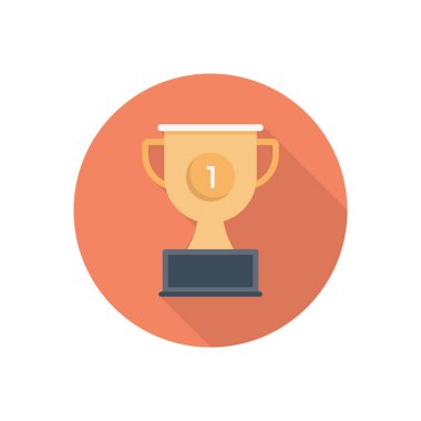 başarı vektörü düz renk simgesi