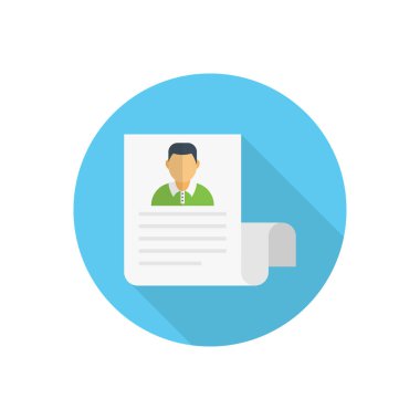 dosya vektörü düz renk simgesi