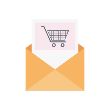 ileti vektörü düz renk simgesi