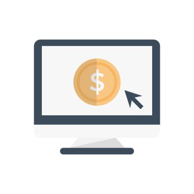 çevrimiçi vektör düz renk simgesi