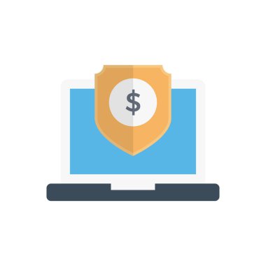 dizüstü bilgisayar vektörü düz renk simgesi