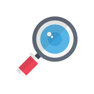 arama vektörü düz renk simgesi